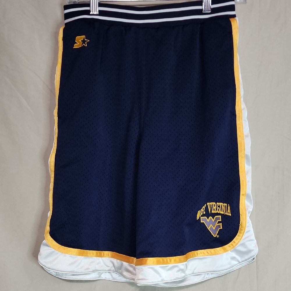 STARTER Men's Navy and Gold Athletic Shorts